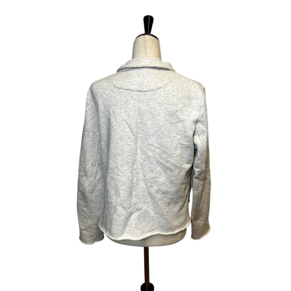 Frank & Eileen Belfast Cropped Sweatshirt Peacoat Fleece Jacket S | 100% Cotton - Picture 8 of 13